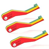 DITKOK 3 Pack 9-Piece Metal Brake Pad Gauge Set, Brake Gauge Measure Tool to Quickly Measure Brake Pad Wear...