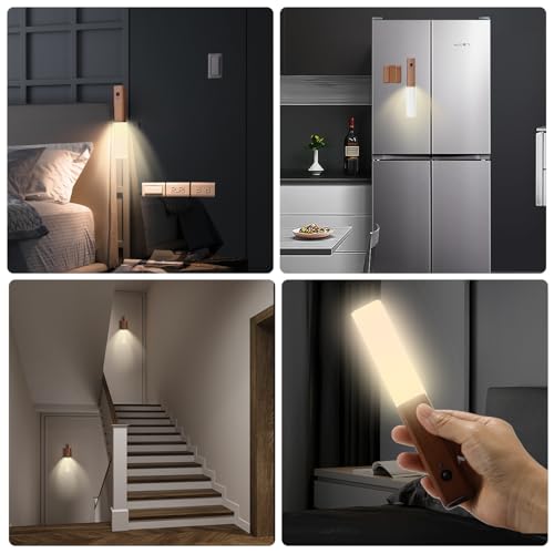 Bcmsda 005 Motion Sensor Wood Wall Night Lights Set thumb #4