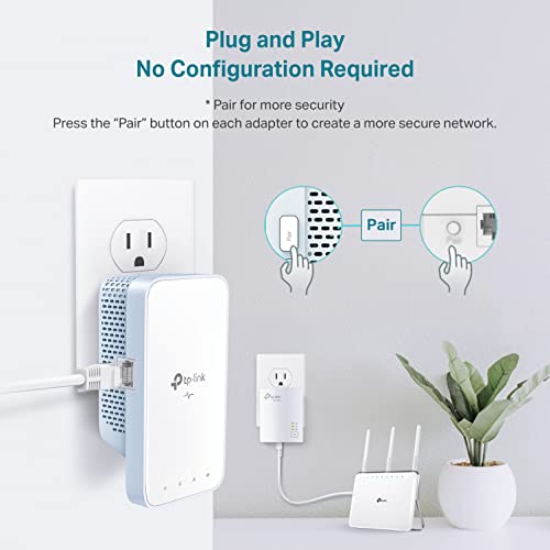 Tp-Link Powerline Wifi Extender (Tl-Wpa7517Kit) - Av1000 Powerline Ethernet Adapter With Dual Band Wifi, Onemesh, Gigabit Port, Ethernet Over Power, Plug & Play #TOP2