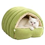 Cozy Monster Cat Bed, Cat Beds for Indoor Cats, Warm Cat Bed For Winter, Removable Washable Dual-Purpose Pet Nest, Pet Bed Soft Calming Nest Cat Beds for IndoorCats,Kittens and Small Dogs(Large)