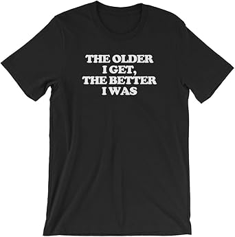 Mens T Shirts Casual The Better I was Graphic Novelty Short Sleeve T-Shirts