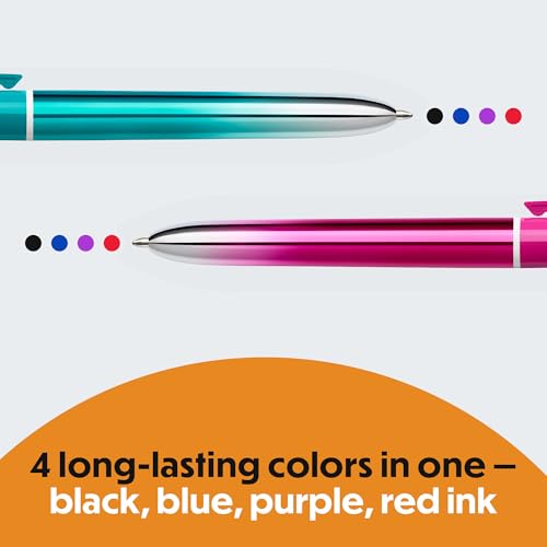 BIC 4 Color Smooth Gradient Retractable Ballpoint Pen, 1.0 mm, 2-Count - image 4