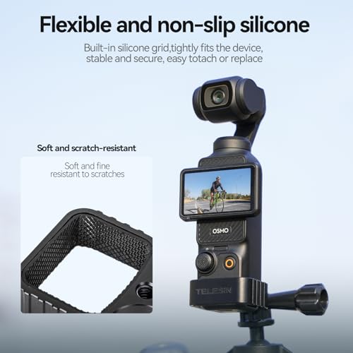 Accessoires DJI Osmo Pocket 3 TELESIN support de montage adaptateur caméra métal - 5