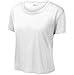 DRIEQUIP Ladies Tri-Blend Wicking Draft Crop Tee-2XL-White