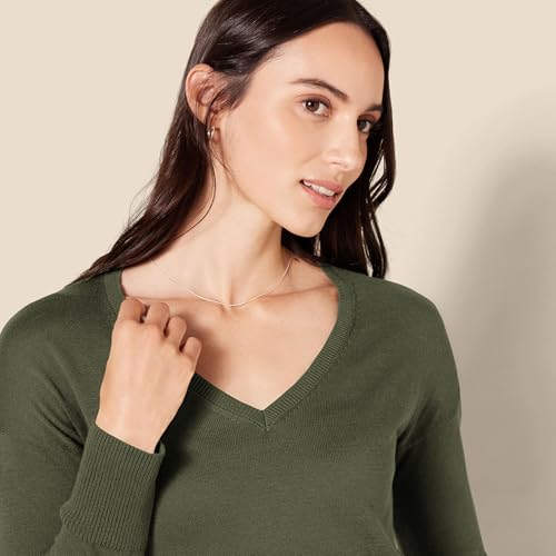 Amazon Essentials Women's Lightweight Long-Sleeve V-Neck Tunic Sweater (Available in Plus Size)