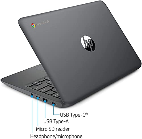 Hp 11.6" Chromebook, Intel Celeron N3350 Dual-Core, Intel Hd Graphics 500, 4Gb Memory 32Gb Emmc Flash Memory+64Gb Micro Sd Card, Bluetooth, Webcam, Wi-Fi, Chrome Os, Ash Gray #TOP5
