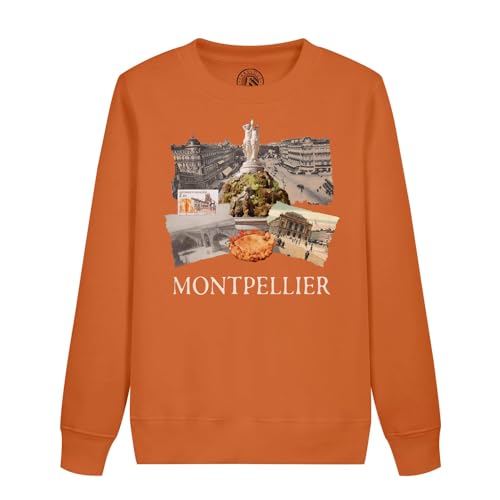 Sweatshirt enfant Montpellier style collage vintage pour garçon et fille