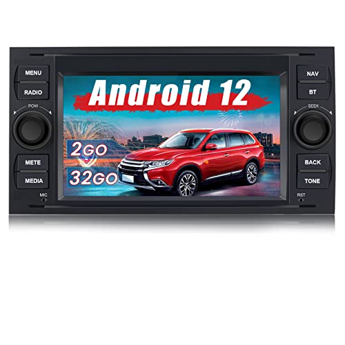 AWESAFE Autoradio Android pour Ford Focus 7 Pouces stéréo 2 Din avec Carplay Android Auto USB SD Bluetooth FM AM RDS