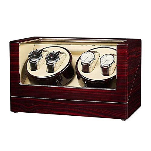 Mover de relojes automáticos de lujo en madera lacada con rotación programada ultra silenciosa
