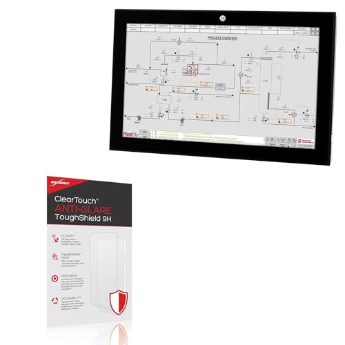 BoxWave Screen Protector Compatible With Allen Bradley VersaView 6300M (19 in) [4:3 Aspect Ratio] - ClearTouch Anti-Glare ToughShield 9H (2-Pack), Anti-Glare 9H Tough Flexible Film Screen Protector