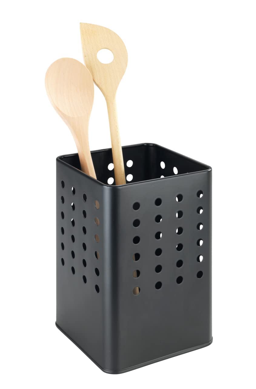 WENKO Silio utensil holder, practical kitchen utensil holder made of powder-coated metal in modern - Image 3