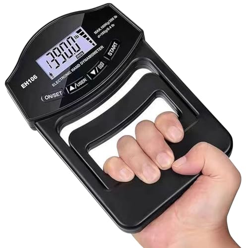 Dynamomètre de poignée digital LCD 180kg pour mesure de la force de préhension à la maison