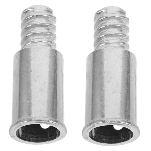 Ipetboom 2pcs Metal Threaded Mop Extension Pole Adapter Tip Replacement Connector for Mop Handles Compatible Cleaning Tools