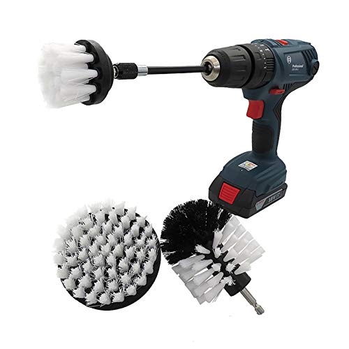 Drill Pinsel Leistung Scrubber 4-Pack Zubehör-Satz Beseitigt Tough Badezimmer Grime Sofort Reinigt Schmutzige Flecken Auf Dem Teppich Grout