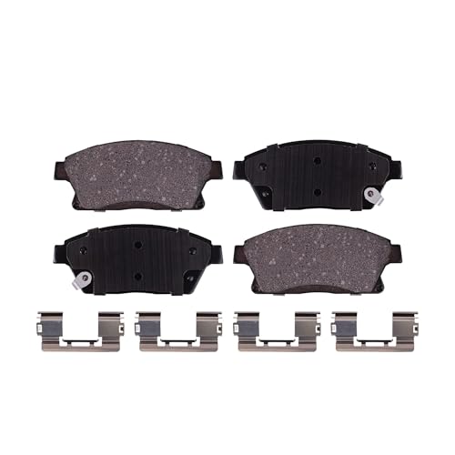 Image of Detroit Axle - Front Brake Kit for 2011-2015 Chevrolet Volt 2012-2014 Orlando 2014-2015 Cruze 2012-2017 Buick Verano, Disc Brake Rotors Ceramic Brakes Pads w /Hardware Replacement : 11.81 inch inch