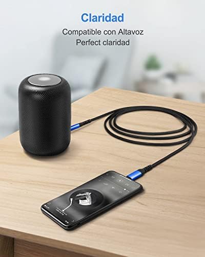 Apple Aux cable for iPhone [Apple MFi Certified] Lightning to 3.5mm Aux Cable in car Aux Audio Lightning Cord for Home Stereo/Speaker/Headphone Compatible for iPhone 13/13 Pro/12 Pro/12/11/X/XR-1M