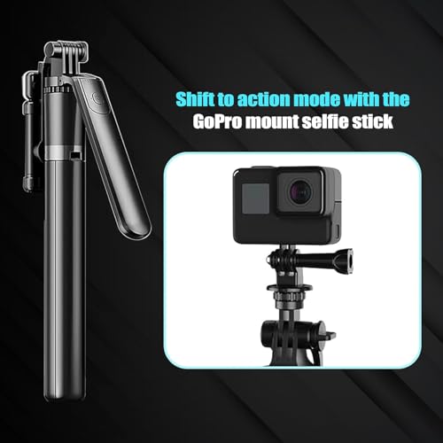 Image of Gimbal for Phone,Camera Tripod Stand for Phone, Smartphone Gimbler for iPhone with Anti-Shake 1-Axis STABILIZER for Android & iOS Ideal for Vlogging Reels YouTube Travel Videos (R16 Selfie Stick)