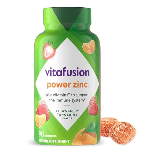 Vitafusion Power Zinc Gummy Vitamins, Strawberry Tangerine Flavored Immune Support (1), 90 Count