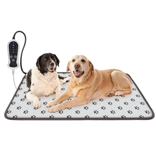 RC SLL RC SLL Coussin chauffant pour animal de compagnie avec contrôle thermostatique intelligent, lit confortable pour chats, chiens, favorise le confort et la récupération, fournitures de boîte de mise bas