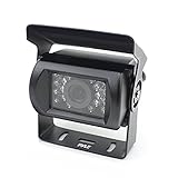 Pyle PLCMTR5 Weatherproof Rearview Backup Camera for Bus, Truck, Trailer and Van (Night Vision Cam, Dual DC 12-24V)