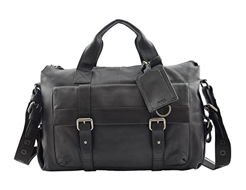 Porte-documents en cuir véritable Hol7s sacoche de luxe zippée grand format