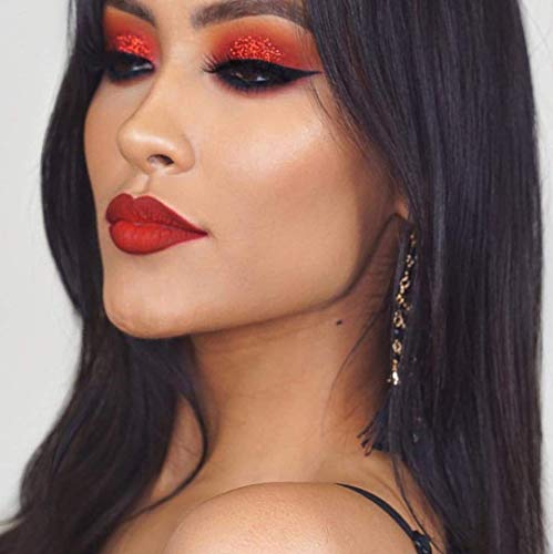 La Splash Cosmetics Metallic Sparkling Loose Glitter Red Eyeshadow Powder For Carnival/Masquerade/Party/Holiday - Crystallized Glitter (Bloody Mary) #TOP5