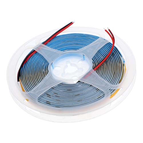 Beatifufu Led Light Strip 24v Cob Soft Strip Light 5m Warm White 3000k-3500k Flexible Led Rope Light for Room Party Festival Restaurant Shop