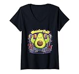 Photo Gallery donna muscolare avocado sollevamento peso palestra humor workout maglietta con collo a v Photo Gallery donna muscolare avocado sollevamento peso palestra humor workout maglietta con collo a v