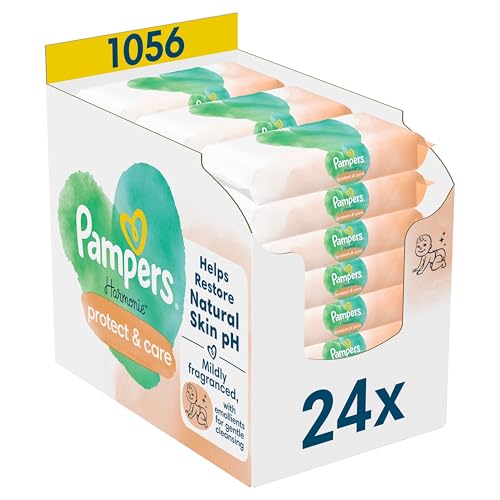 Pampers Harmonie Protect & Care Baby Feuchttücher, 24 x 44 stück, die...