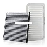 BGGJJ Car Parts Engine Cabin Air Filter 17801-22020 88568-02020 Combo | Compatible With Toyota