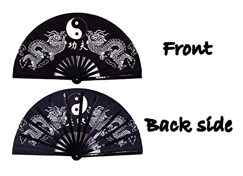Meifan Folding Fans Large Rave Festival Hand Fans For Women/Men thumb #2