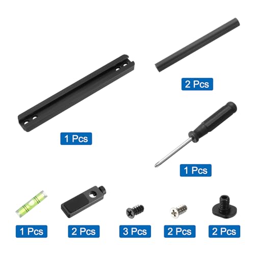 Soporte de GPU para ventilador MECCANIXITY ajustable de aluminio negro 10-80mm con nivel 4