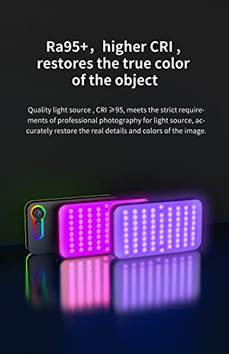 ORDRO SL120 RGB Video Light Kit with 152pcs LED Beads, CRI≥95, 2500-10000K, 3000mAh, 12 Light Effects - Image 3