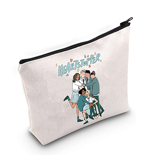FOTAP HI HI Leaves Zipper Bag Phases Gift Nick and Charlie Gift LGBTQ Gift Boys Love Comics Cosmetic Bag (Hearts)