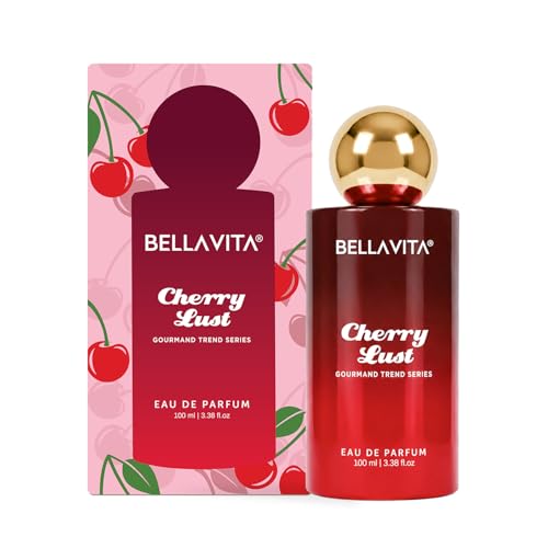 Image of BELLAVITA Cherry Lust | Long Lasting EDP | 100ml | Perfume for Man | Perfume for Woman | Smells Like a Snack | Cherry, Strawberry, Vanilla & Marshmallow | Premium Unisex Gourmand Fragrance