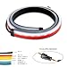 LED Brake LED Strip, 35 Inch Univeral 7 Colors LED Third Brake Light Bar With Running Reverse Sequential Turn Signals Storbe Light, Flexible High Mount Stop Light For Cars Pickup Truck RV SUV