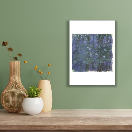 Impression d'archivage Claude Monet Nénuphars bleus format moyen mat