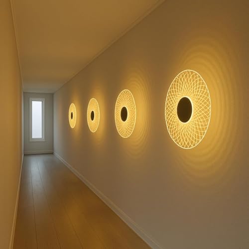 Image of GlowMesh Wall Light for Home Decor | Warm White LED Ceiling Light | Decorative Wall Lamp for Kids, Gift, Party, Home & Office - (1 Pack)