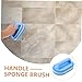 SHERCHPRY Sponge Brush for Cleaning Kitchen Bathrooms Multi-Purpose Handheld Brush Comfortable Grip