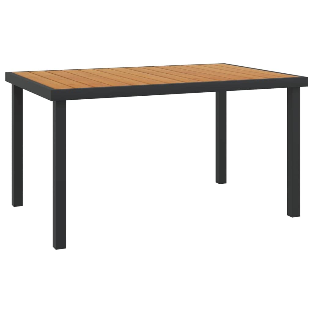 KCCKOM Patio Table Brown 55.1