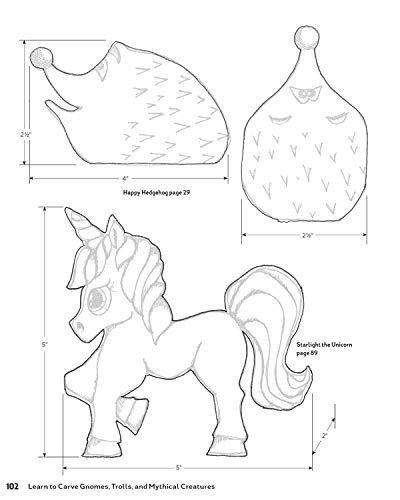 Learn to Carve Gnomes, Trolls, and Mythical Creatures: 15 Simple Step-by-Step Projects (Fox Chapel Publishing) Woodcarving Plans & Instructions for a Unicorn, Wizard, Dragon, Elf, Toad, Owl, and More - Image 10