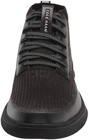 Cole Haan Men's Generation Zerogrand STITCHLIT Hitop WATERRESISTANT Sneaker, Black Knit/Matte Shine WR/Black Reflective, 12 | Image 1