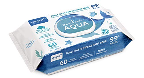 Toallitas húmedas Bebé Natur Aqua 60 uds