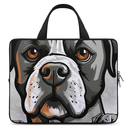 Pochette PC 12 pouces antichoc bouledogue américain pour le bureau et les trajets
