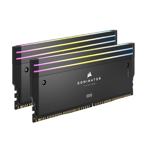 Kit d'Amélioration de La Lumière Corsair Dominator Titanium DDR5 RGB pour 2 Modules d'Extension