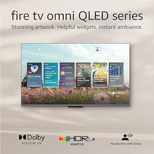 Amazon Fire TV 55″ Omni QLED Series 4K UHD smart TV, Dolby Vision IQ, Fire TV Ambient Experience, local dimming, hands-free with Alexa