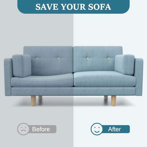 LIROPAU Sofaschoner und Schwamm-Sofa-Stützpolster, 50 x 50 x 5 cm Sofa-Reparaturschaum, Sofakissen-Unterstützung, Hochdichter Durchhang-Reparatur-Ersatz für Sofa, Couch, Loveseat Chair (2)