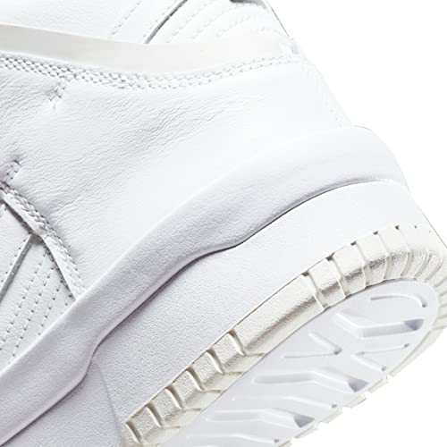 Image of Nike Women's Dunk High Up Summit White /White-Sail-Black (DH3718 100) - 5