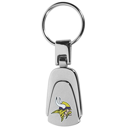 NFL Minnesota Vikings Unisex Siskiyou Sportssteel Teardop Key Chain, Steel,