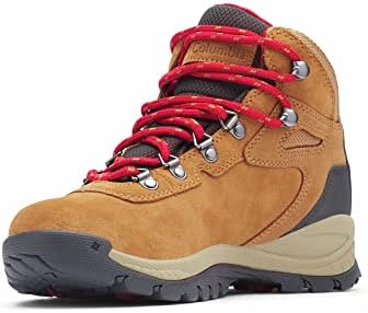 Columbia Women's Newton Ridge Plus Waterproof Amped, Elk/Mountain Red, 7.5
